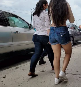 Teen jean shorts and blue phatty