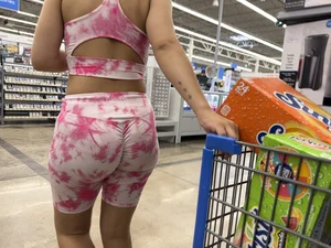 Public Beauties Series | PINK spanks on massive ass