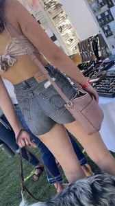 Really pretty college girl showing that ass off