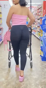 Big butt Latina in wedgie tights crazy wedgie