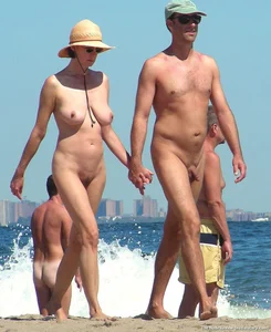 Nude beach and topless girls