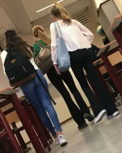 Candid teen schoolgirl