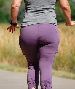 PAWG Milf in purple leggings