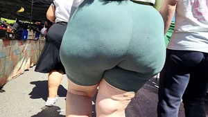Insane BBW monster booty in shorts (OC)