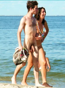 Nude beach and topless girls