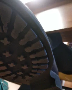 Closeup of a Sole of a Teen College Girl's Shoe
