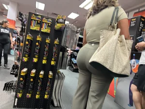 Thick Latina milf at spirit Halloween