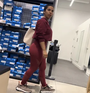 Fit Latina with a nice ass in red leggins (OC)
