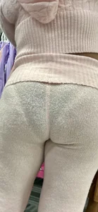 Pink see through VPL‼️