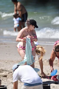 Extra thick beach girls in bikinis with big boobs