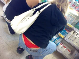 Huge collection of whale tails, ass cracks and panty peeks in public