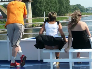 Accidental Wind Upskirt Photos by the Lake