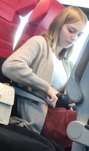 Hot sexy girl on train 2