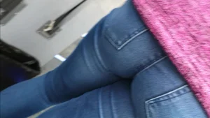 Nice ass up close in tight jeans