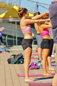 Candid yoga girls
