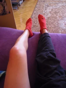 Nice legs and feet in socks selfies