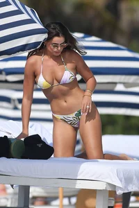 Brooks Nader looking sexy in a little bikini on a beach in Miami