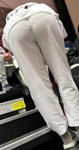 Good shaped ass in sport pants with VPL ( bendover)