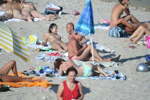 Continesti nude beach girls in Romania