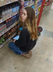 Cutie w/ a little booty Trader Joes white girl jeans