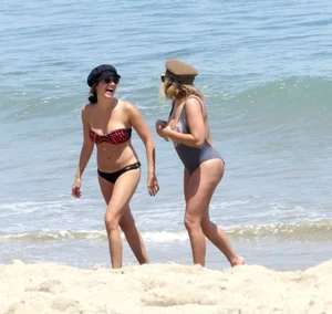 Ashley Tisdale in bikini on the beach in Malibu