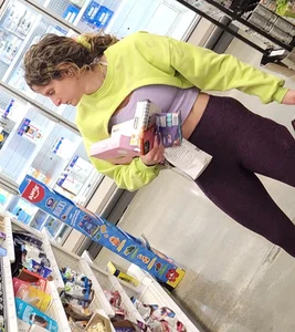 Colorful fitness milf