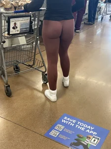 Return of the TIGHT Blue Leggings Blonde (This time in Burgandy)
