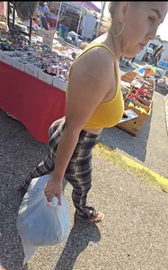 Phat Ass Milf Latina In Tight Plaid Leggings W/ Nice Tits🔥