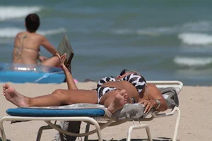 Collection of milfs in bikinis on the beach