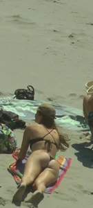 SNIPER SHOTS OF THONG ON BEACH