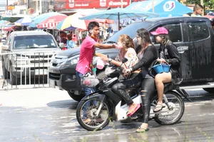 Water Festival girls in Thailand