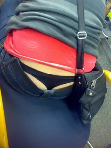 Huge collection of whale tails, ass cracks and panty peeks in public