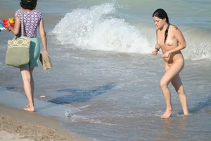 Continesti nude beach girls in Romania