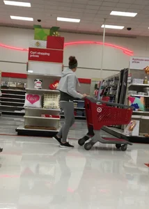 Oklahoma milf in grey leggings shopping at Target