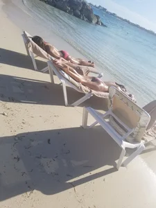 Sexy beach and poolside girls in swimsuits, mostly candid