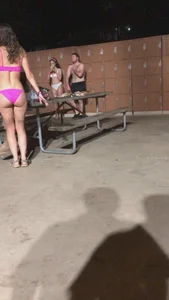 Party babes in bikinis and swimmsuits