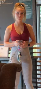 Tight bubble butt fitness babe busts me