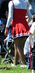 Candid cheerleaders
