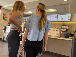 Two Cuties At Chick-Fil-A