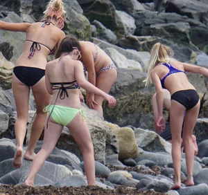 Beach and bikini girls
