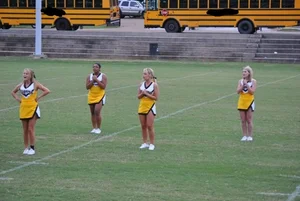 Candid cheerleaders