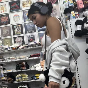 Petite Perky College Latina Peach in Shorts w/GIFS