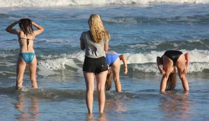 Mix of candid girls at the beach and in bikinis
