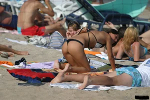 Sexy beach and bikini girls