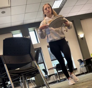 (OC) college girls at lunch and dinner