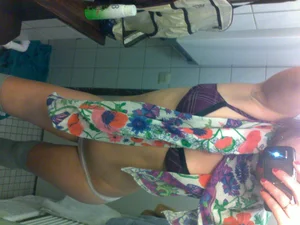 Nice home selfies in underwear in the mirror reflection