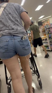 Best talent at the store today. Jean shorts!