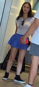 Cute girl in purple skirt @ McDonald’s