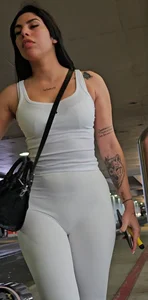 Megapost: Beautiful M.E in ALL white outfit vaping. (GIF)