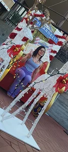 SEX DOLL WITH PIERCED NIPS AND TIGHT CLOTHES